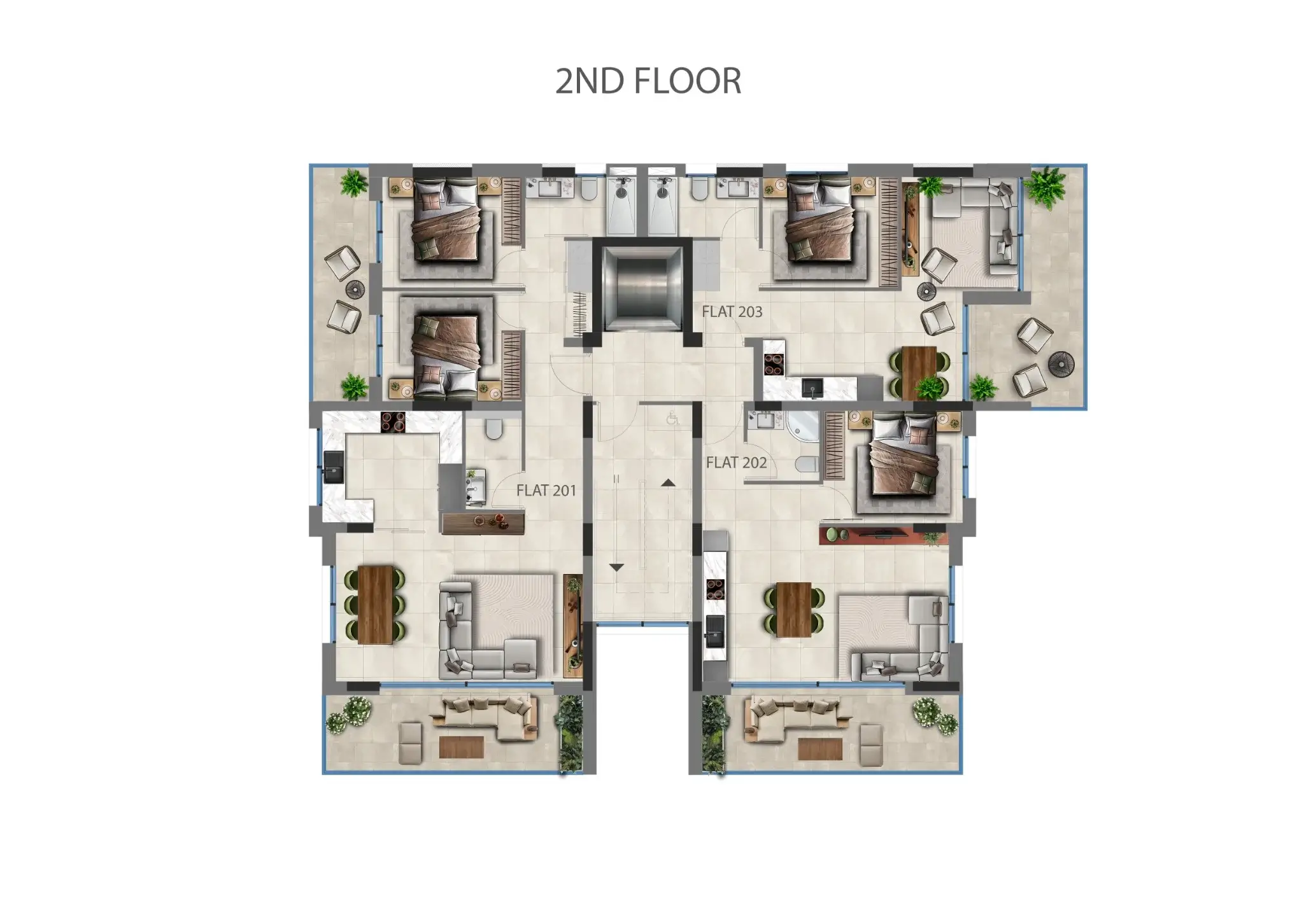 V30 - 3D Helicopter View_2nd Floor (1)