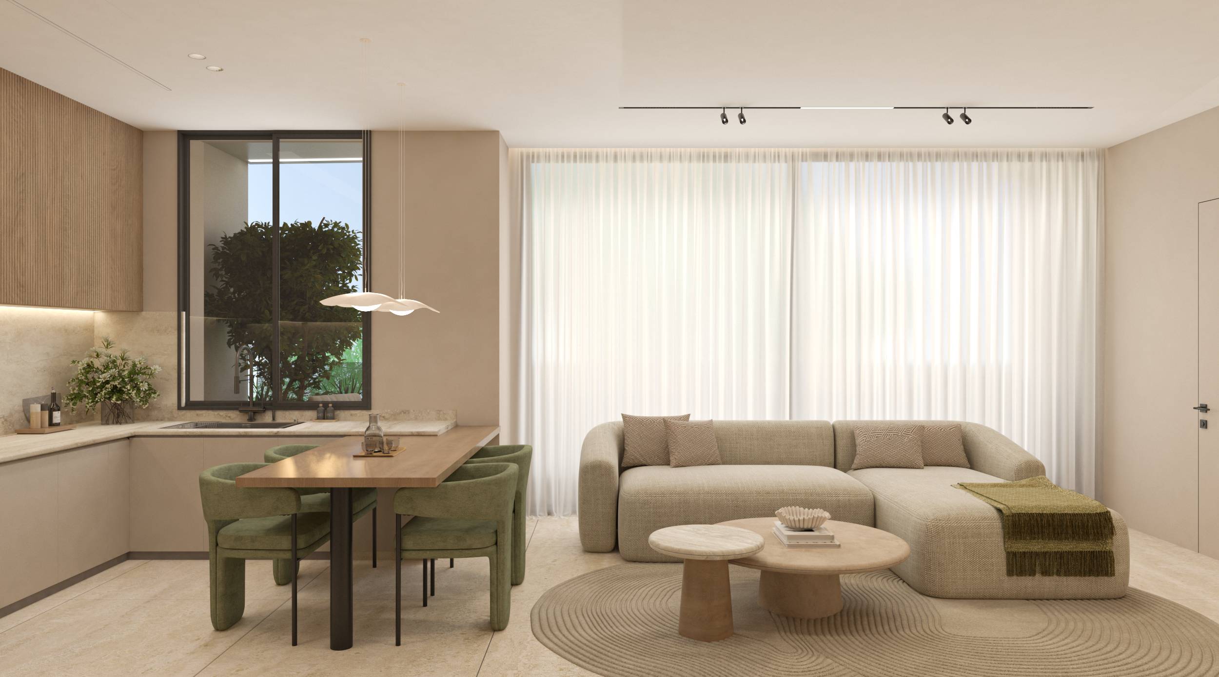 v33 one bedroom flat 102 & 202 interior 1 main