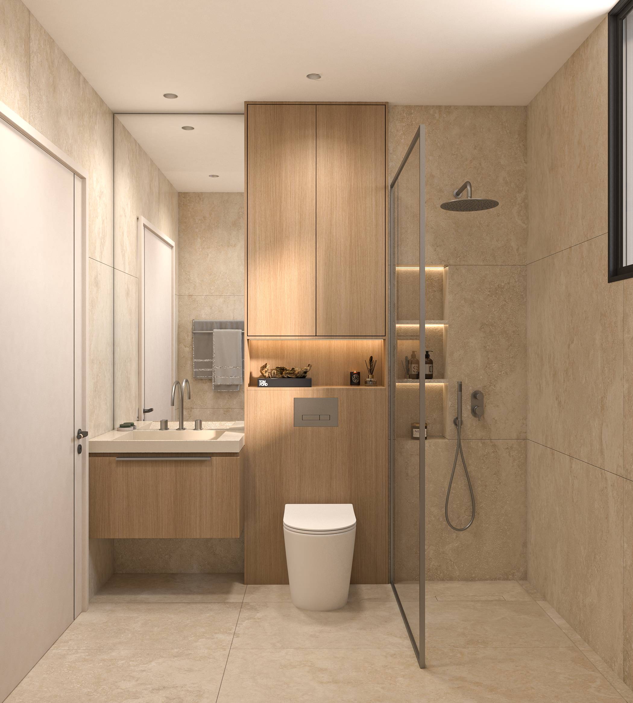 v33 two bedroom flat 101 & 201 interior 2 bathroom