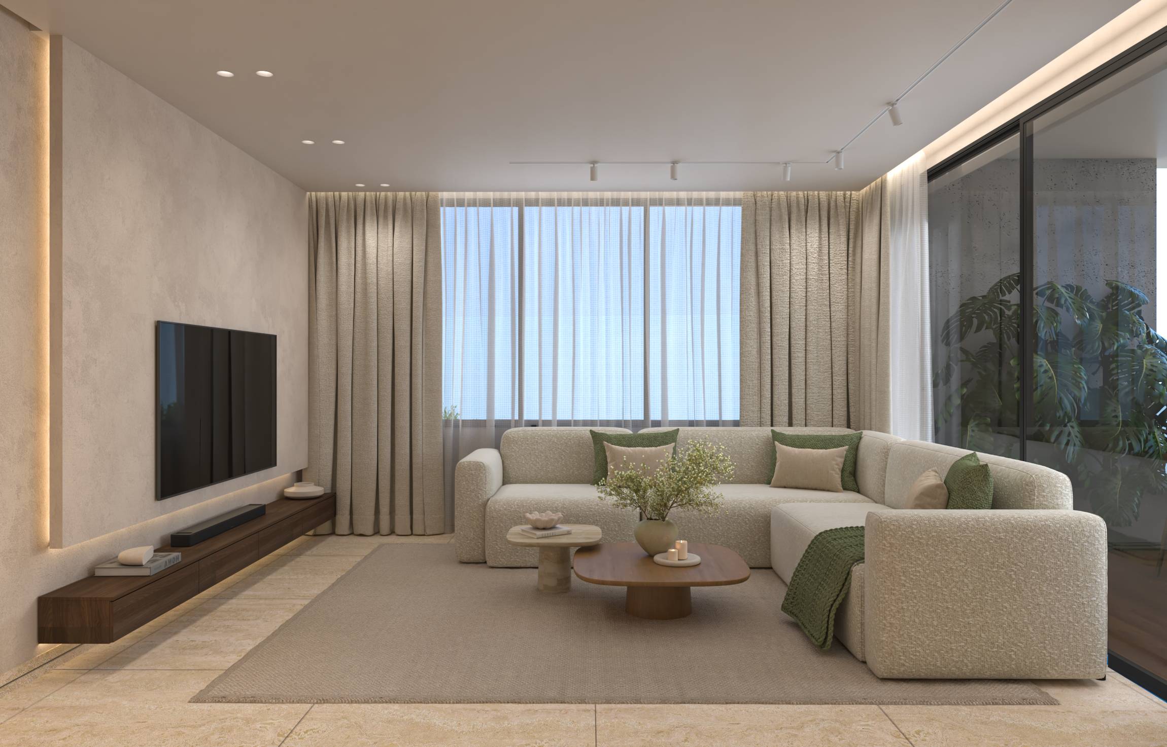 v33 two bedroom flat 101 & 201 interior 7 living room