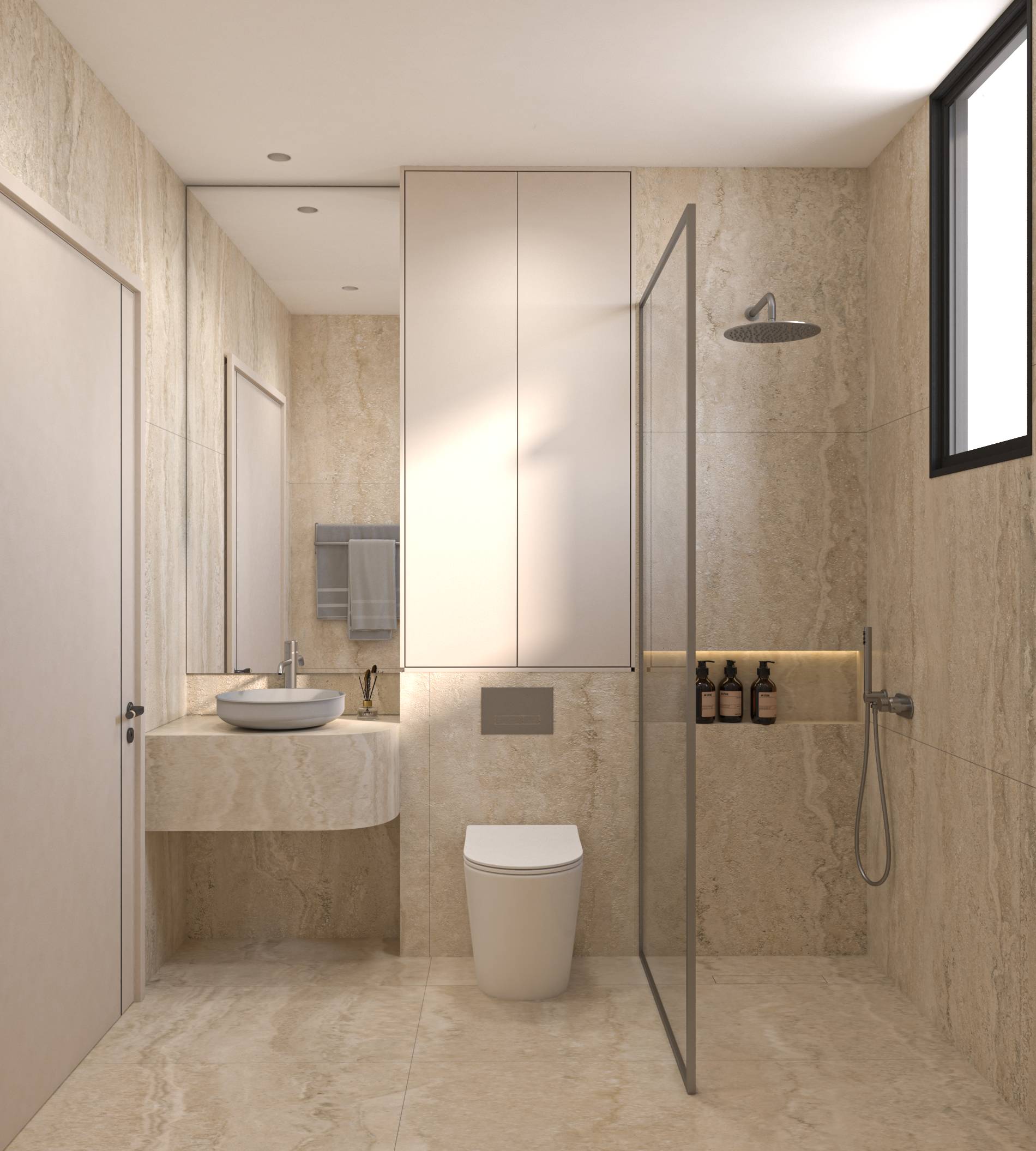 v33 two bedroom flat 103 & 203 interior 2 bathroom